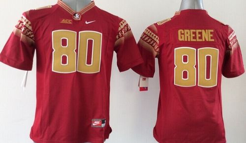 Seminoles #80 Rashad Greene Red Limited Stitched Youth NCAA Jersey - Click Image to Close
